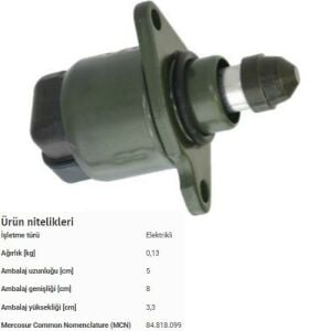 ROLANTİ AYAR VALF MOTORU 206-306-SAXO-XSARA PICASSO-XSARA TU5JP(1.6 8V)(B3100) F00099M100-0345.95