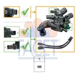 TERMOSTAT KOMPLE 3008-308-RCZ-207-508-208-5008-C4-C4 PICASSO-DS3-DS5-C5 III EP6DT-EP6CDT(1,6 TURBO 16V) MINI COOPER N14B16A-N14B16C(1.6 THP 16V) 1336.Z6-9810916980