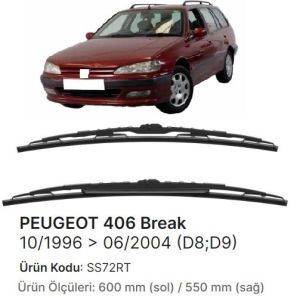 ÖN SİLECEK TAKIMI 550-600mm 406 1994- 6426.LA-6426.S4-6426.S4