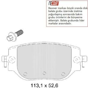 ARKA FREN BALATA (ELEKTRİKLİ EL FRENİ) ZAFIRA LIFE-VIVARO C-JUMPY-EXPERT-TOYOTA PROACE 2016- (294 MM) 1673597480-SU001B2799-LP5057EV