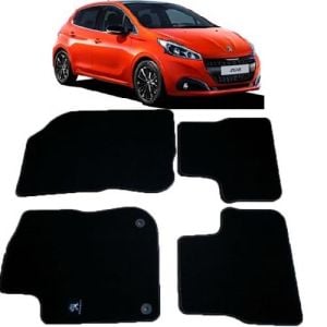 ORJINAL SİYAH PEUGEOT 208 HALI PAS PAS TAKIMI 2012-2016