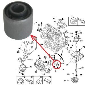 MOTOR ALT ÇATAL KULAK BURCU SAĞ 205-309-305 YM-PARTNER-306-XSARA-XSARA-XSARA PICASSO-C8-807-ZX-C15-JUMPY-EXPERT-406 CAP:30MM