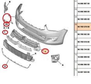 ÖN TAMPON ( DOLU ) CITROEN C-ELYSEE 2012-2016 1608698980-1608698980