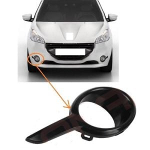 SİS FAR ÇERÇEVESİ SAĞ PEUGEOT 208 2012- SİYAH 1611653680-1608111680