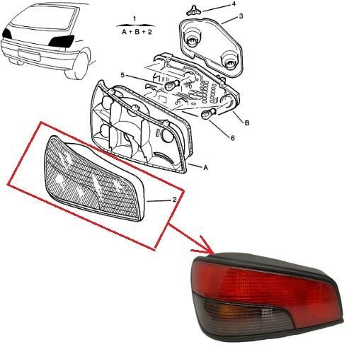 SOL STOP LAMBA CAMI 306 HATCHBACK 1994-1998 AXO 6351.94-6352.54-6350.G3