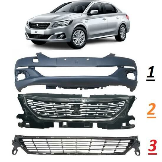 ÖN TAMPON ( KOMPLE DOLU ) PEUGEOT 301 2017- 1622237080-9816044280-9816027680-9816027880