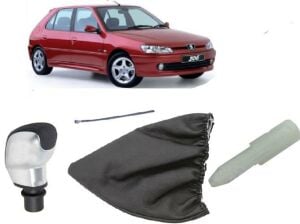 VİTES KOL KÖRÜĞÜ+SPOR (GRİ) TOPUZ SET PEUGEOT 306 1991- 7588.45-E96738471VV