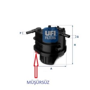 MAZOT FILTRESİ (MÜŞÜRSÜZ) 206-207-307-C1-C2-C3-NEMO-BIPPER 1.4HDI 1901.99-1901.84