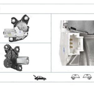 ARKA CAM SILECEK MOTORU PARTNER TEPE-BERLINGO 2009- RIFTER-YENİ DOBLO 2020- 9840123880-6405.LQ BAGAJ CAM ACILIR