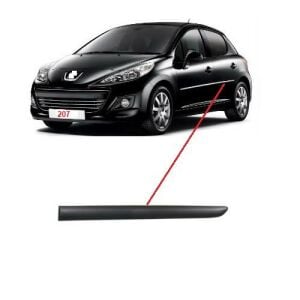 ARKA KAPI ÇITA BANDI SOL SİYAH PEUGEOT 207 2004- 8546Q3