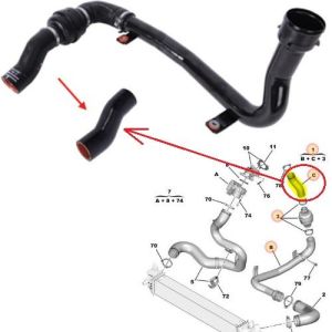 TURBO HORTUMUTURBO HORTUMU BOXER IV-JUMPER IV 2.0HDI-2.2HDİ METAL BORU HARİÇ