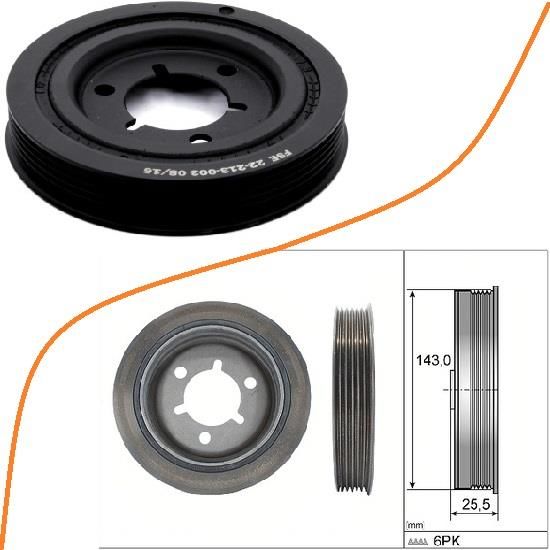 KRANK KASNAK  206-207-307-308-C3-C4-XSARA-PARTNER-BERLINGO 1.6 16V TU5JP4