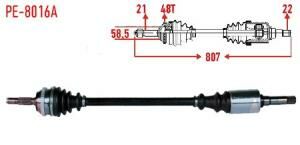 ÖN AKS KOMPLE SAĞ SAXO-106 BOY:807 48 DIS ABSLI  96-02 32737F-32737G-32737J-32737H