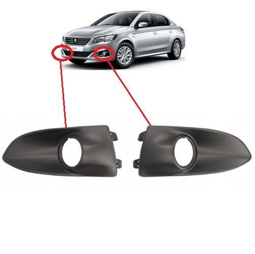 SİS FAR ÇERÇEVESİ SAĞ-SOL TAKIM (SİS DELİKLİ) PEUGEOT 301 2017- 1622707280