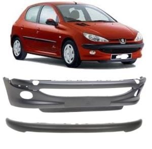 ÖN TAMPON (SİS FARLI+KUŞAKLI) PEUGEOT 206 2004-2010 7401N3