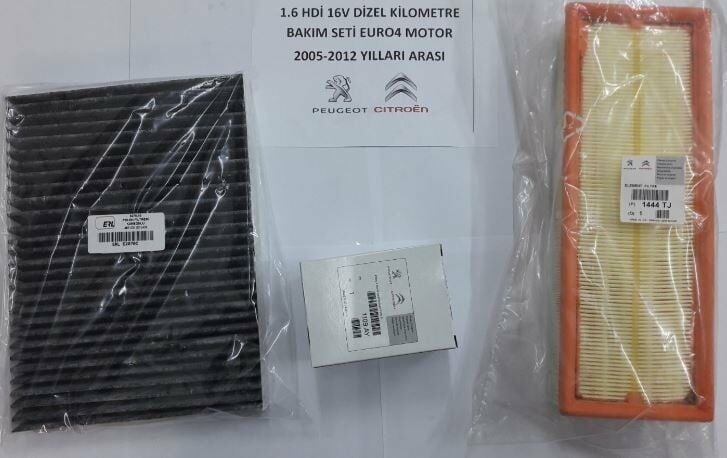 BAKIM SETI 1.6HDI DIZEL (KARBONLU) 407 10- C5 III-C6 10- 1,6 HDI