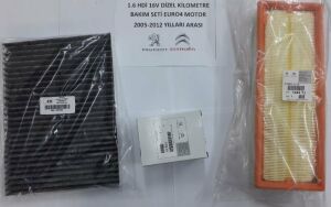 BAKIM SETI 1.6HDI DIZEL (KARBONLU) 407 10- C5 III-C6 10- 1,6 HDI