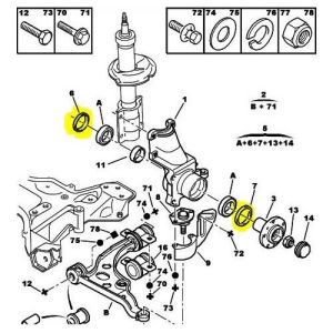 AKS KEÇESİ ÖN (İÇ-DIŞ) DUCATO-BOXE-JUMPER R 2.8D-2.9TD 70X90X13,5