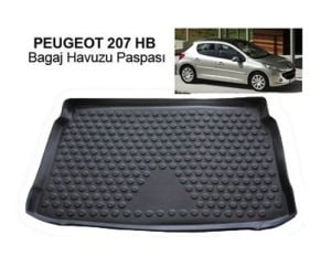 BAGAJ HAVUZU 3D PEUGEOT 207 HB SİYAH 2004-