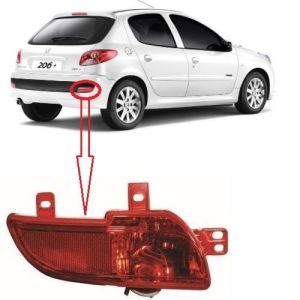 ARKA TAMPON KEDİ GÖZÜ SAĞ PEUGEOT 206 PLUS 2009- 6351HA