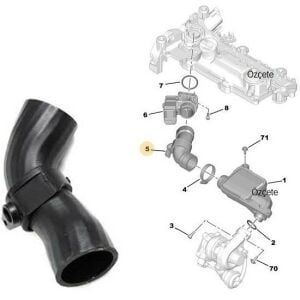 TURBO HAVA ARA HORTUM 206-307-C2-C3 DV4 1.4HDI