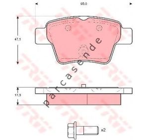 ARKA FREN BALATASI 307-C4 -C4 COUPE-207 1.4 16V/1.6 16V/1.6HDI 425476-425419