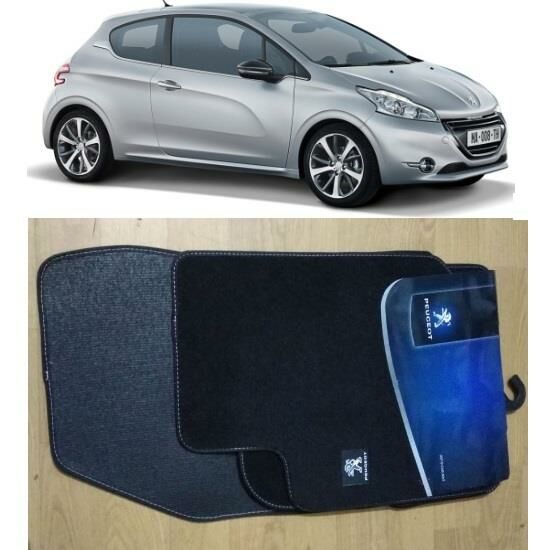 ORİJİNAL PEUGEOT 2008-208 SİYAH HALI PAS PAS TAKIMI 4 LÜ SET 2012-2016 9664T2.12-9664T0.12