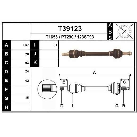 AKS KOMPLE SOL 407-C5 1.6HDI C6-EXPERT-JUMPY-SCODO 2007- (2.0HDI 16V)