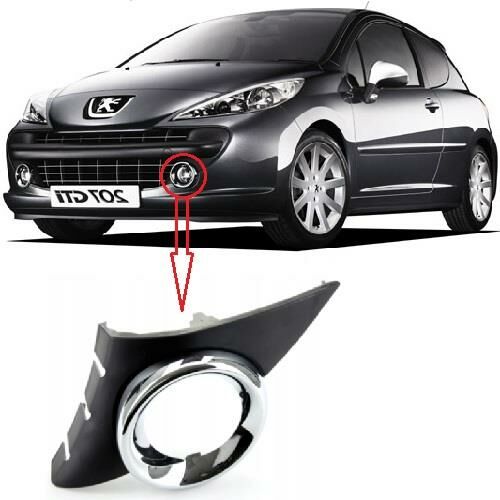 SOL ÖN SİS FAR ÇERÇEVE PEUGEOT 207 SPOR RC & GTİ İÇİN 2006-7452HW
