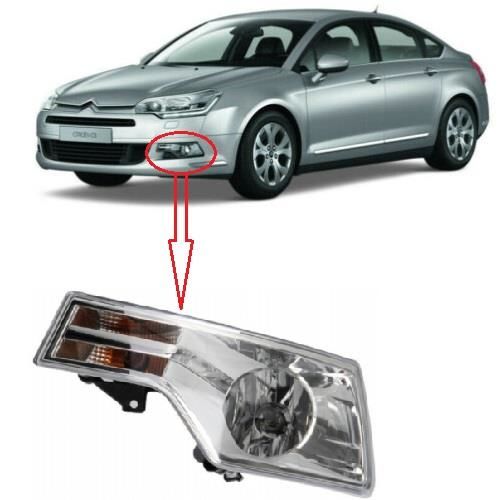 SAĞ ÖN TAMPON SİS FAR LAMBASI CITROEN C5 X7 2008- 6208J4