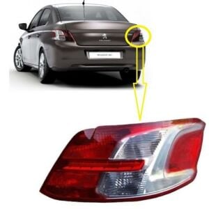 SAĞ STOP LAMBASI (DUYSUZ) PEUGEOT 301 2012-2017 9674807880