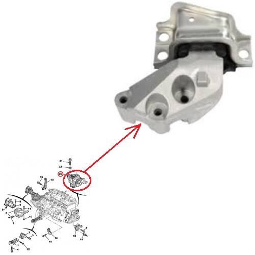 MOTOR TAKOZU SAĞ ÜST BOXER-JUMPER-DUCATO 2.2HDI EURO4-5 2006-2018 1821.36-1367173080-1607759180-1358086080-