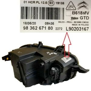 ÖN SOL FAR LEDLİ CITROEN C3 IV 2016- 9836267180