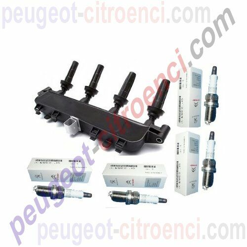 ATESLEME BOBİNİ+BUJİ SET 106-206-306-XSARA 1.6 8V(GRI SOKET)