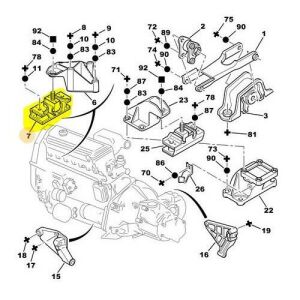 MOTOR TAKOZU SAĞ ÜST BOXER-JUMPER-DUCATO 2.5-2.8 1997-2003 1827.19-1307907080