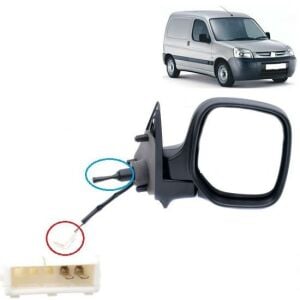 SAĞ DIŞ DİKİZ AYNA ELEKTRİKLİ-ISITMALI PARTNER-BERLINGO 2002-2008 8153.JN-8149.E5-118EHPR