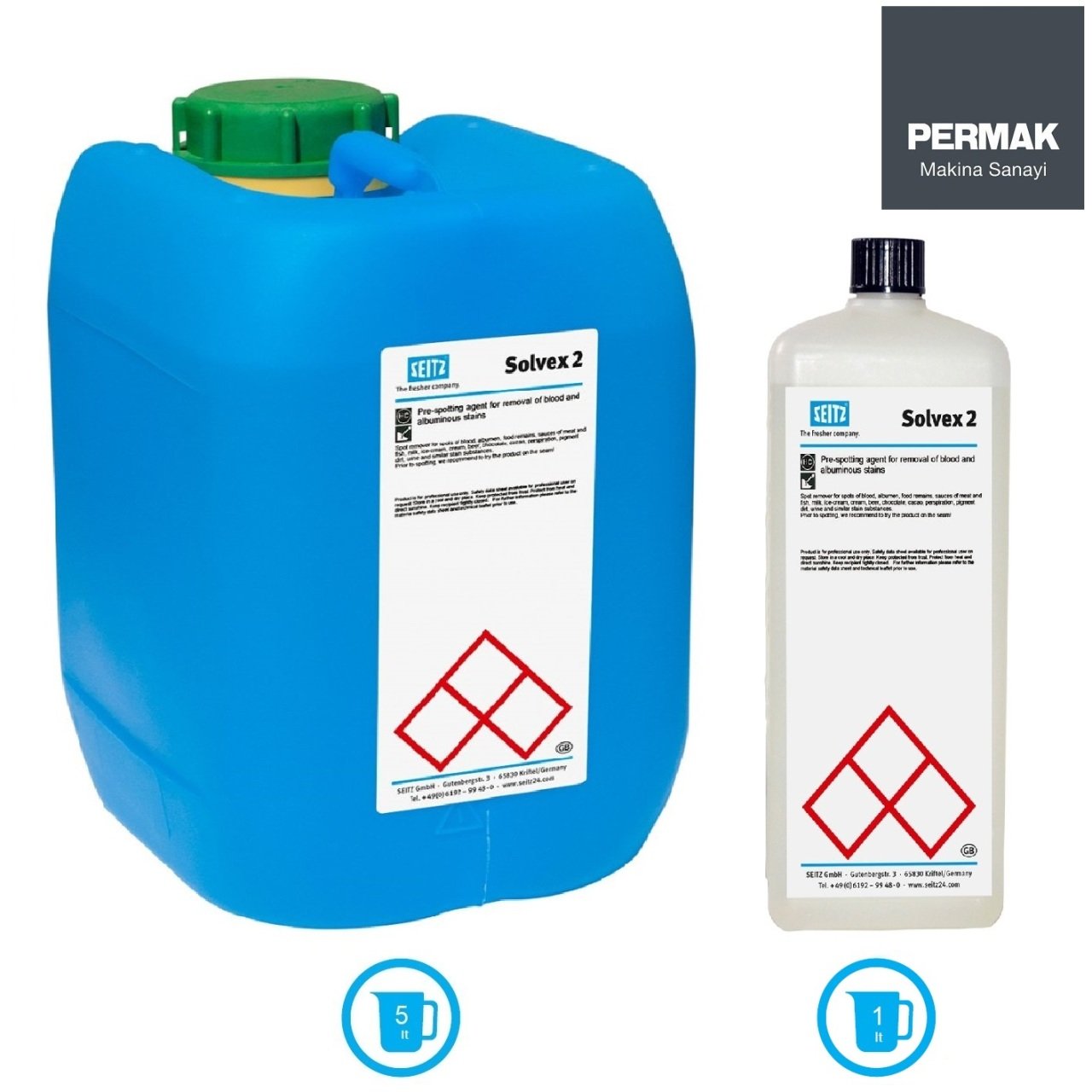 SOLVEX 2 - Kan ve Protein içeren lekeler için leke kimyasalı (Intense ve Hidrokarbon Solvent)