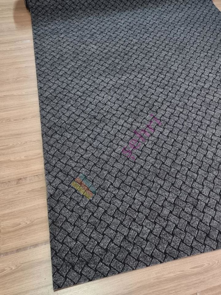 Çelik Halı Gri Melbrourne Kaymaz Taban Paspas Yolluk Oto Paspası