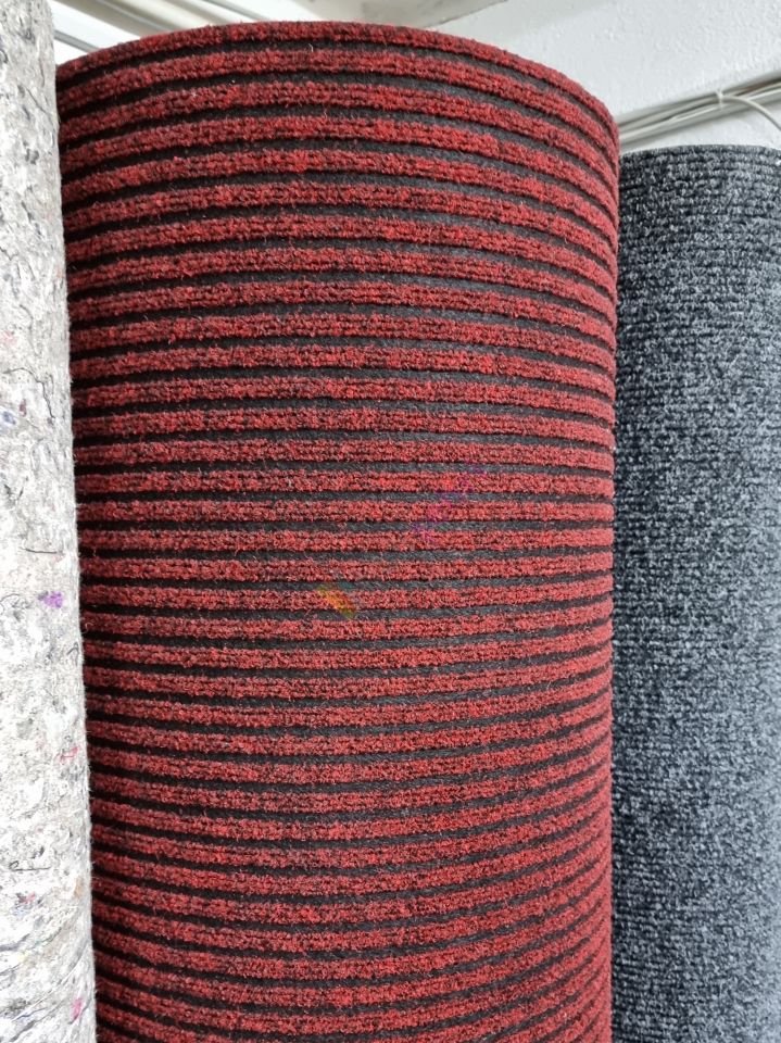 Shefild Çelik Halı Kırmızı Kaymaz Taban Paspas Yolluk Oto Paspası