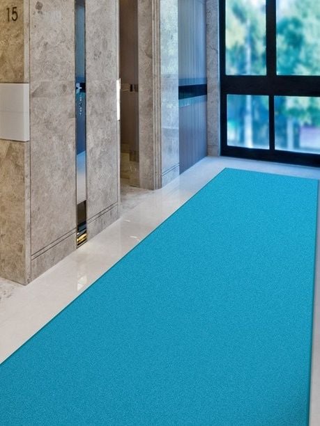 Confetti Protokol Turkuaz Kesme Yolluk Kesme Halı