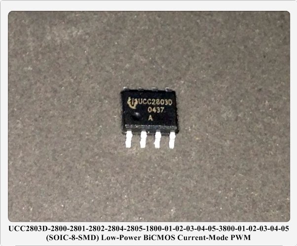 UCC2803D-2800-2801-2802-2804-2805-1800-01-02-03-04-05-3800-01-02-03-04-05 