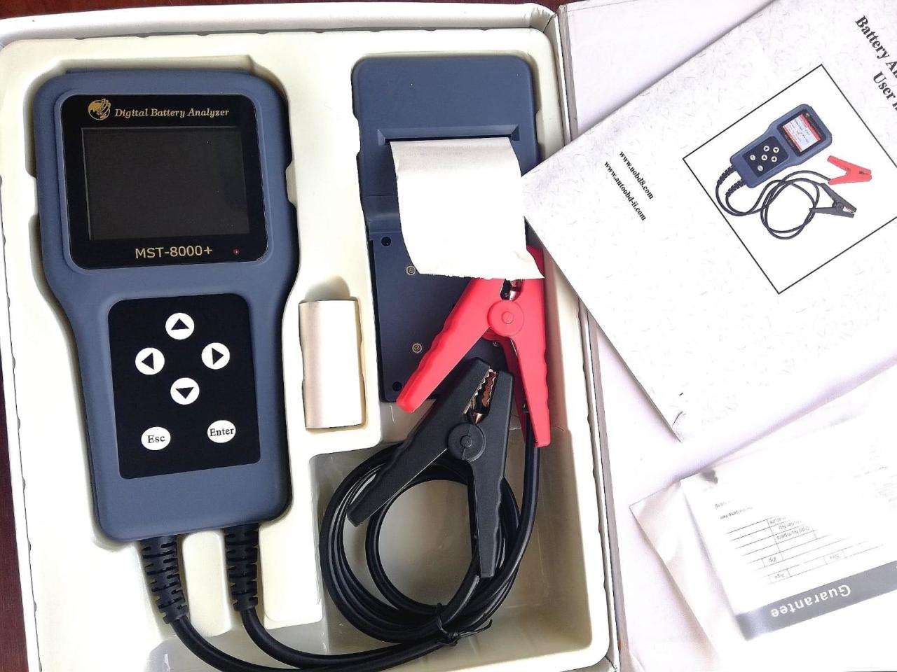 Akü Test Cihazı MST-8000+ Profesyonel Batarya Test Cihazı Yazıcılı