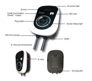 32A EV Şarj İstasyonu 22kW Wifi+App 0.5m
