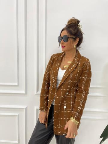 Brandy Kahve Blazer