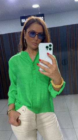 Pierra Kadın Yeşil Gömlek