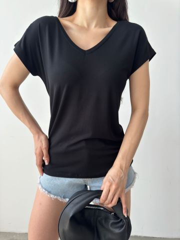 Malte Siyah T-shirt