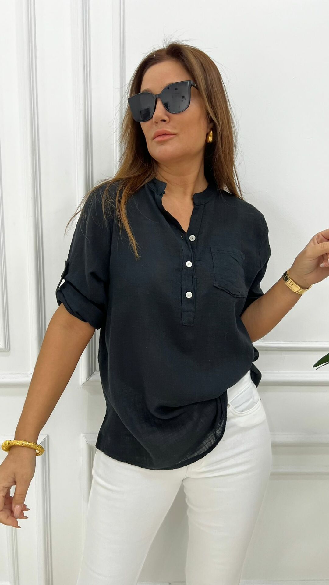 Rewi Siyah Gömlek