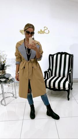 Crema Camel Trench