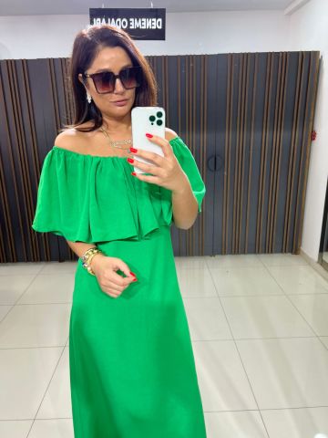 Peres Kadın Yeşil Elbise