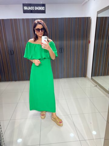 Peres Kadın Yeşil Elbise